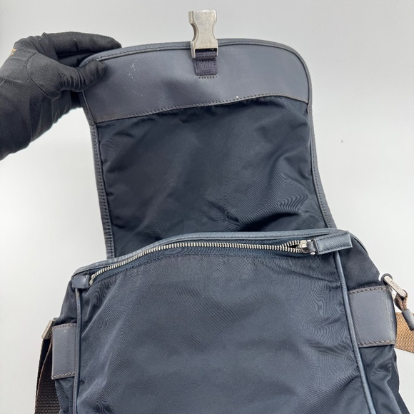 Prada Nylon Messenger Bag – Classic Black - Picture 3 of 9